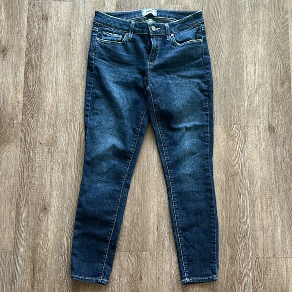 PAIGE Verdugo Crop Andrea Mid Rise Skinny Jeans Size 29 Medium Wash - Picture 2 of 7
